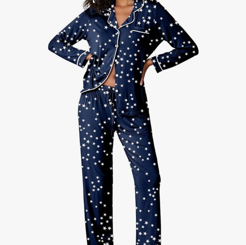 Navy Stars 2pc Pajama Set